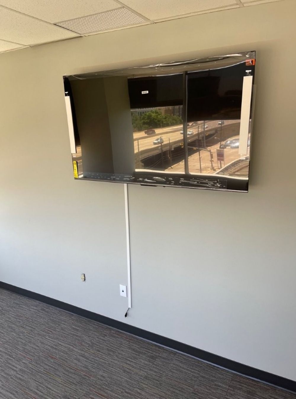 TV mounting and cabling